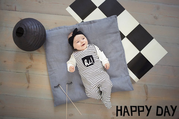 Śpiochy "HAPPY DAY" szary