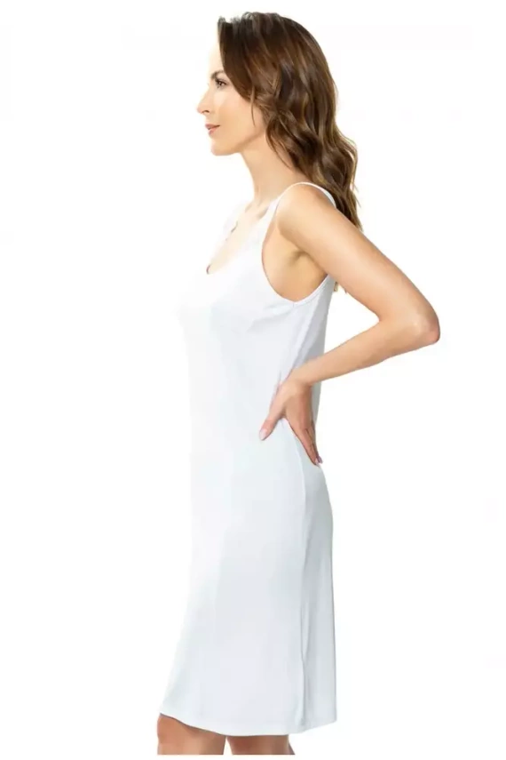 86553 Cloe Koszula nocna z koronką Mewa biały