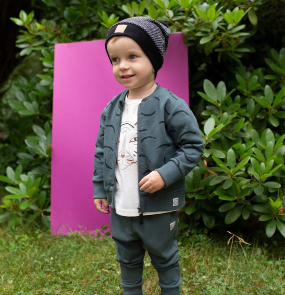 Le Tigre Pinokio Bluza dla chłopca - zielony druk