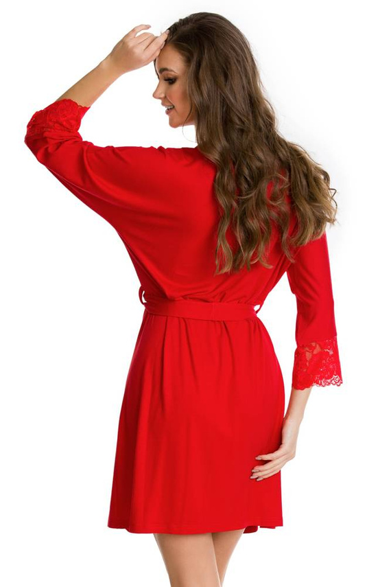 12014 Etna Szlafrok damski Mediolano czerwony