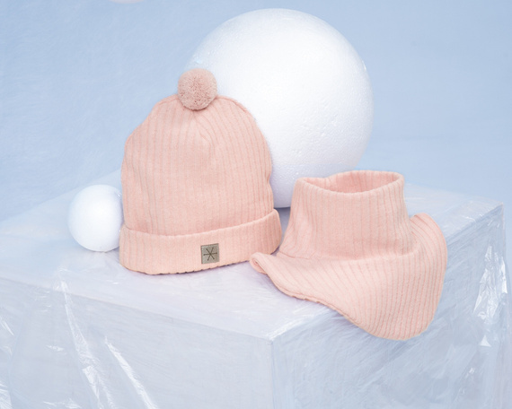 Winter Pinokio Komin niemowlęcy z ramionami - róż