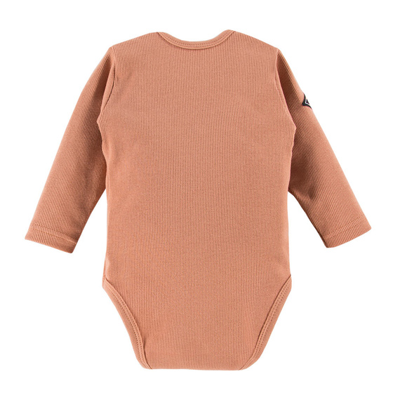 Jump Eevi Body z długim rękawem prążkowane - beżowy