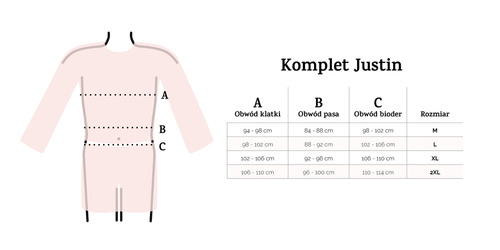 Justin Komplet Męski Dkaren czerwony