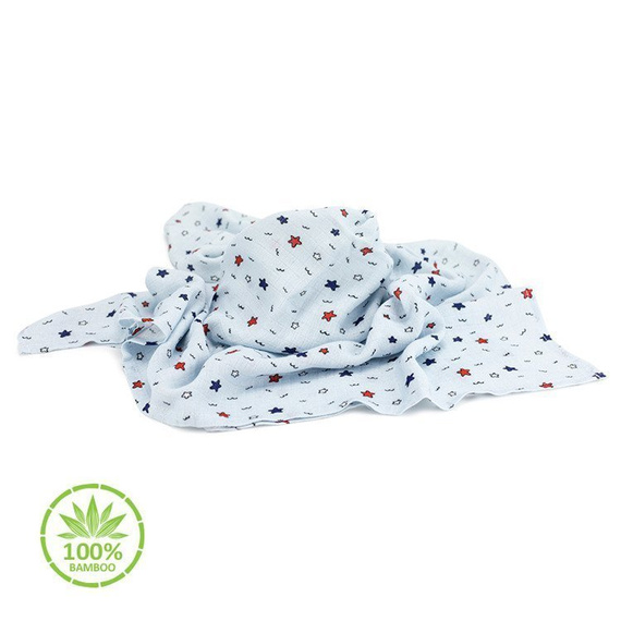 Chusteczki 100% Bamboo Muślin Sawanna Makaszka