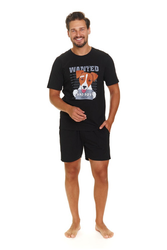 7138 Piżama Męska Doctor Nap - black