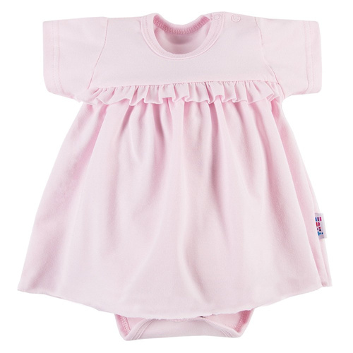 Nature Ewa Klucze Sukienko-body, krótki rękaw - róż