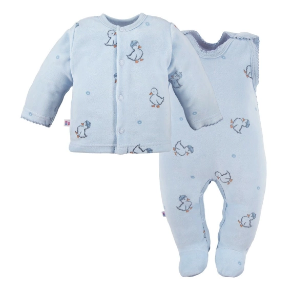 Little Ducks Eevi Śpioch + Kaftan - niebieski