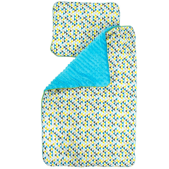 Trójkąty Komplet do wózka Martex niebieski