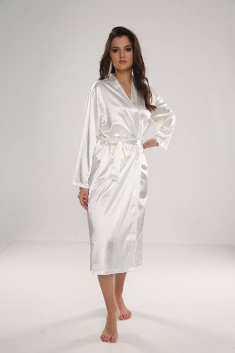 798 Classic szlafrok damski Forex - perłowy