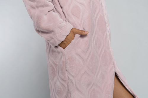 Arena Szlafrok damski Italian Fashion - pudrowy róż