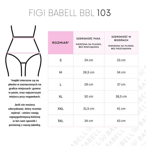 103 Figi Damskie Babell - biały