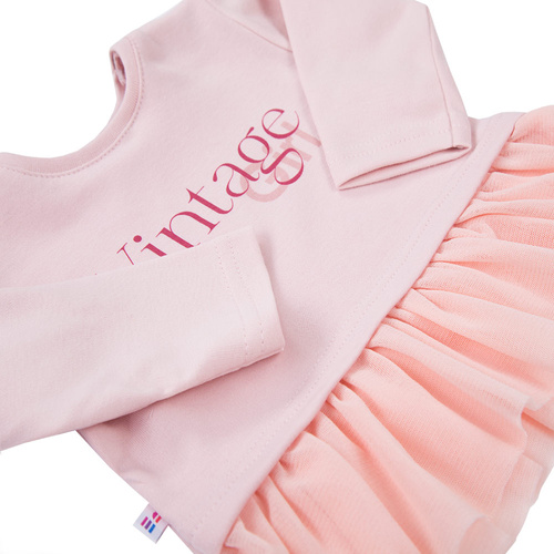 Roses Eevi Sukienka, długi rękaw - jasny róż 