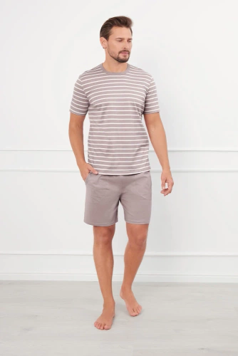 Bert Piżama Męska Italian Fashion - cappuccino