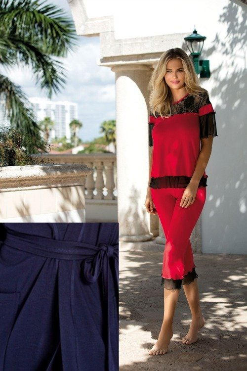 Manuela Piżama Damska DKaren - czarna