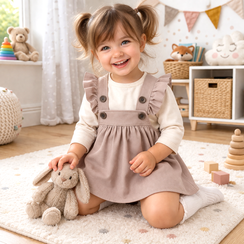 ABN-5593 Circus Sukienka niemowlęca Nini – 100% bawełna organiczna, delikatna i ekologiczna