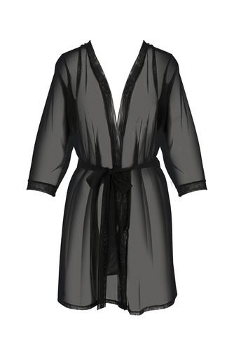 Diva Peignoir Szlafrok damski Casmir czarny