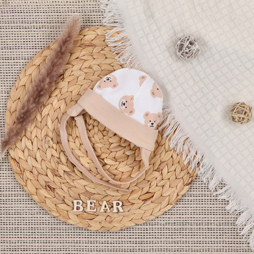 ABK-0048 Sweet Bears Komplet niemowlęcy z bawełny organicznej Nini