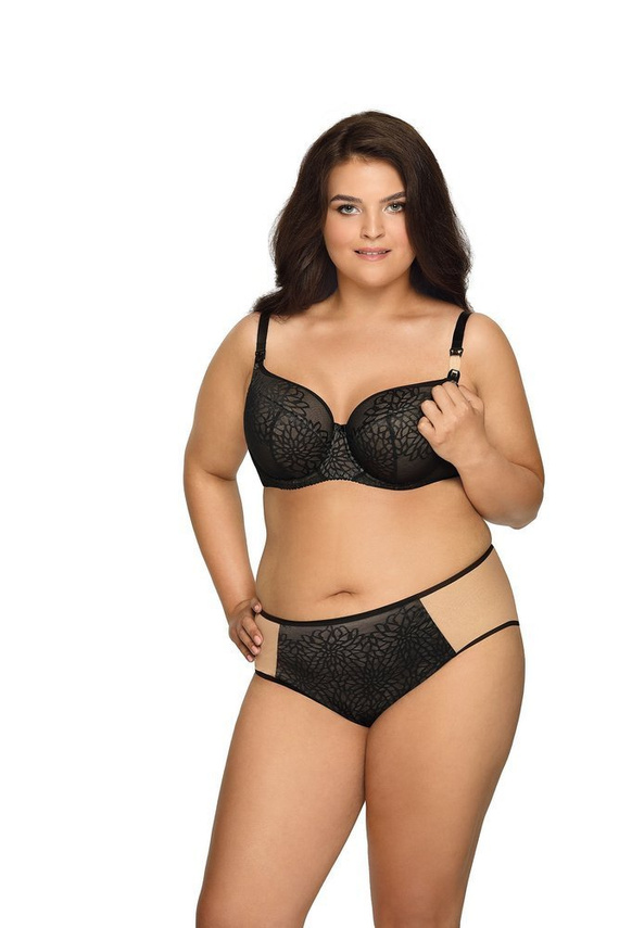 1914 K Półusztywniany Biustonosz do karmienia Ava czarny