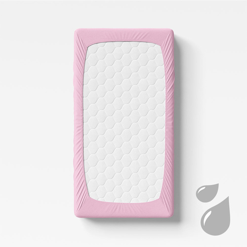 Eevi Prześcieradło dziecięce nieprzemakalny - różowy