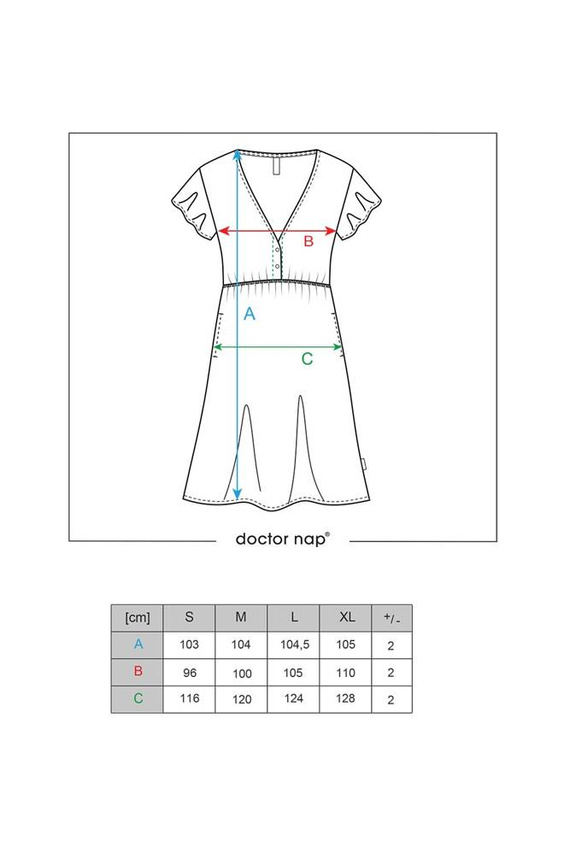 TW.5136 Koszula Nocna Doctor Nap - flowers