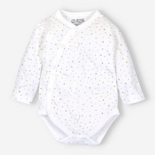 ABN-3340 Stars Body kopertowe z bawełny organicznej Nini ecru