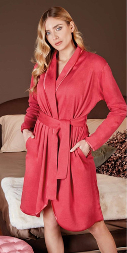 PV38096 Szlafrok damski Nottingham raspberry