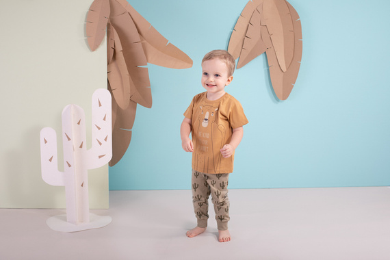 Free Soul Pinokio Legginsy niemowlęce - zielony druk