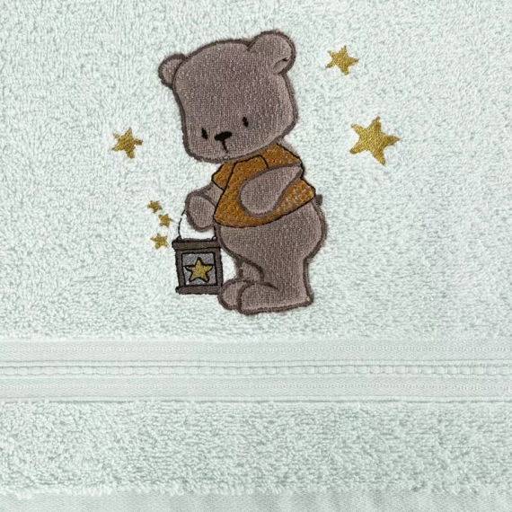 Baby 62 Ręcznik dziecięcy Miś Eurofirany miętowy