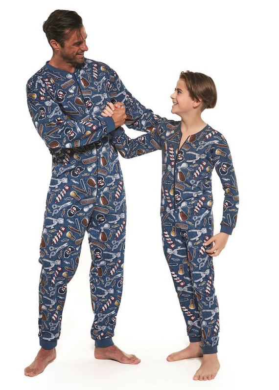 Cornette 185,186/125 Barber Kombinezon dla chłopca - jeans