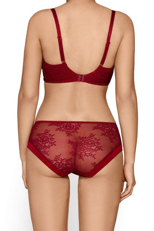 Isabelle Big Biustonosz usztywniany Nipplex - bordowy