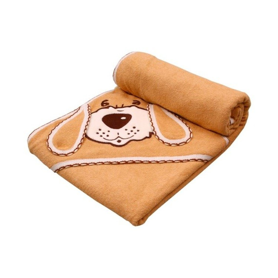 Niemowlęce okrycie kąpielowe "Piesek" Terjan - Brązowy