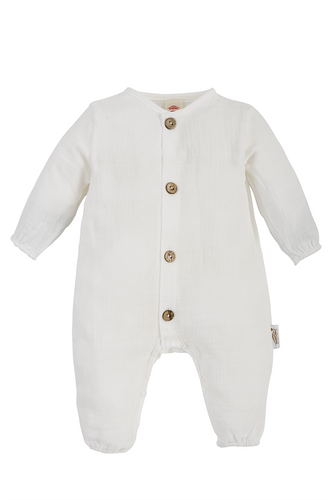 "Just Muslin" Makoma Pajac muślinowy ecru