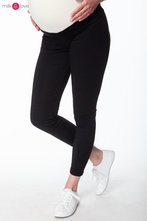 Długie legginsy ciążowe Milk&Love czarne