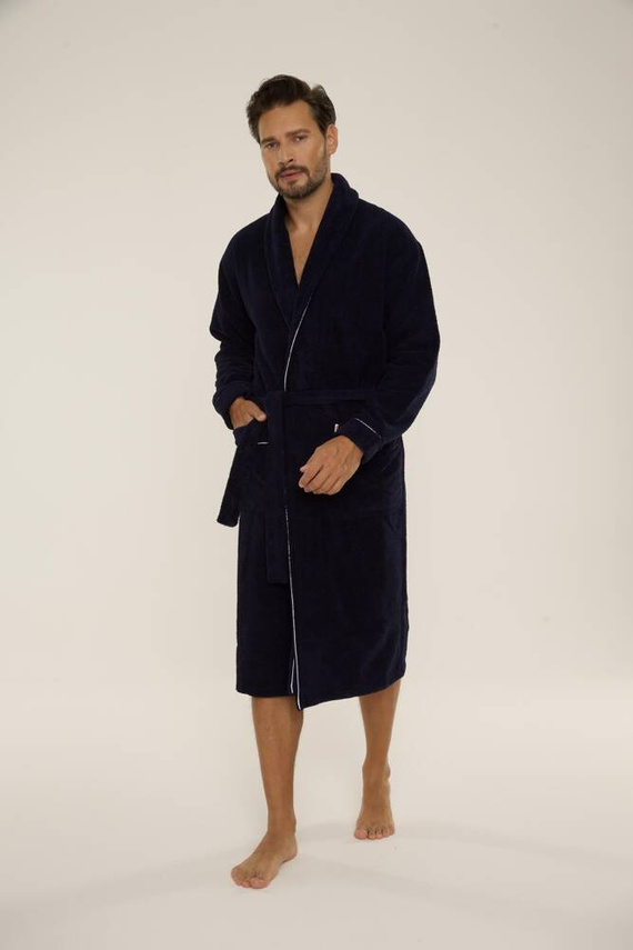 735 Manuele szlafrok męski De Lafense - granat