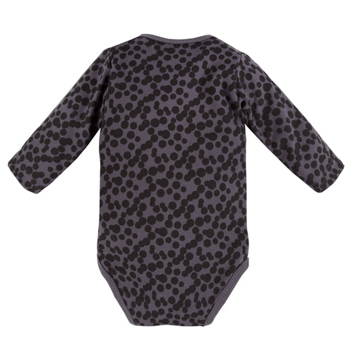 Magic Eevi Body z długim rękawem rozpinane- grafit druk 