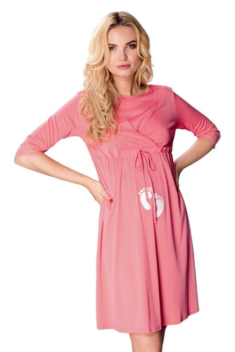 6205 Supermom koszula ciążowa i do karmienia Mewa miętowy