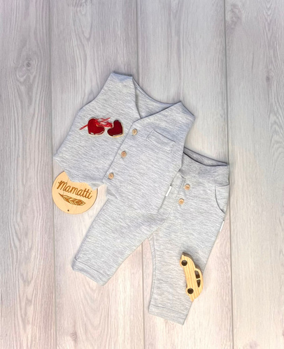 MK005 Mamatti Komplet niemowlęcy - granatowy