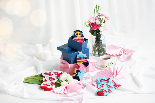 K89S Super Mama Italian Fashion Skarpety damskie - granat/kolory