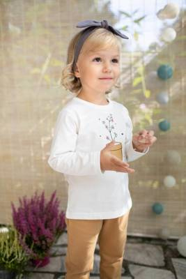 Tres Bien Pinokio Bluzka z nadrukiem - ecru