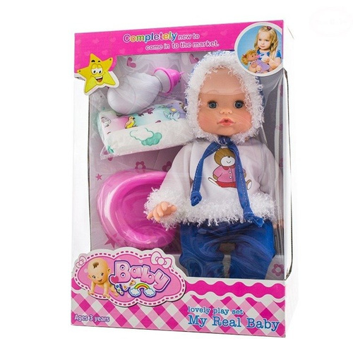 Zabawka Lalka  0024385  Eurobaby różowy