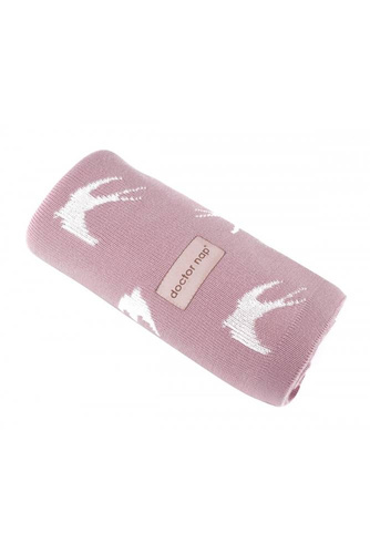 2108 Doctor Nap Kocyk bambusowy Swallow - rose