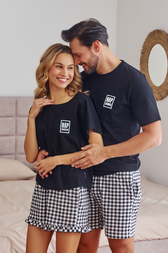 7214 Piżama Męska Doctor Nap - black