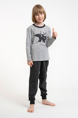 Morten Italian Fashion Piżama dziecięca melanż/c.melanż 