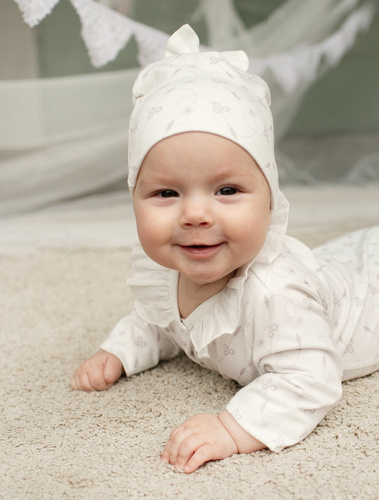 Charlotte Pinokio Czapka niemowlęca - ecru