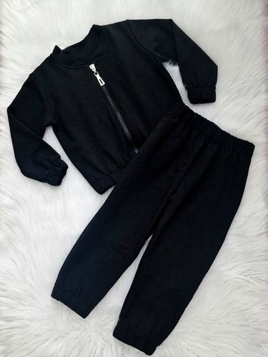 Gracja Bluza bomberka dziecięca Bambarillo czarny – stylowa i wygodna dla dziewczynki