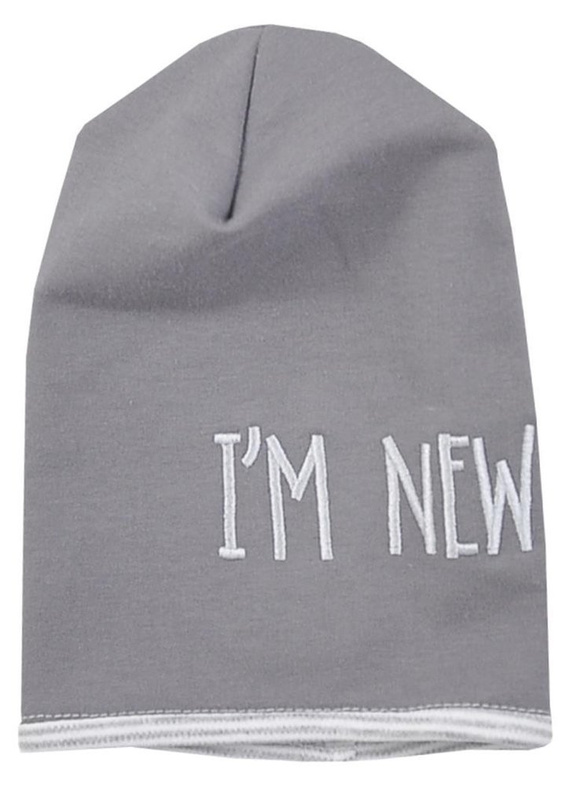 Czapka bawełniana "Im New" Koala -koralowy