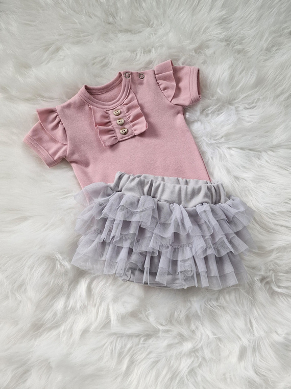 Bloomers Bambarillo ze spódniczką tiulową szary