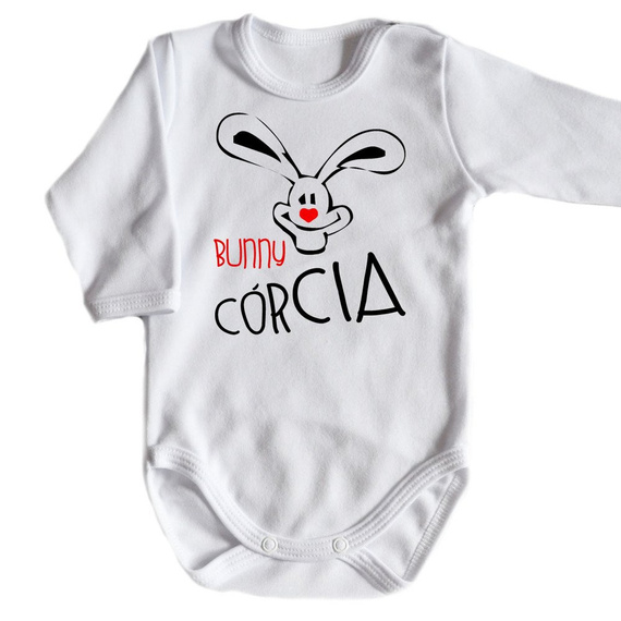 Body długi rękaw "BUNNY CÓRCIA" Moocha czarny