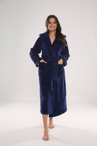 807 Luna II Długi Szlafrok Damski Forex - Granat