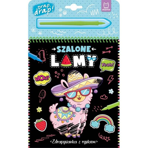 AKS608-1 Książeczka szalone lamy z rysikiem Aksjomat